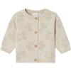 NAME IT Nbfhiclaudia LS Knit Card Maglione Cardigan, Beige, 56 Bimba