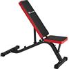 TecTake Regolabile Panca multiangolare Allenamento Panca Piana | appoggio Schiena e Sedile Regolabile | (lungh. x largh. x H) 116x51x122 cm