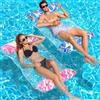 WEARXI Materassino Mare XL, 2 pezzi Materassino Piscina 4 in 1, Materassino Gonfiabile Mare Piscina, Gonfiabili Piscina, Gonfiabili per Piscina, Amaca Galleggiante, Amaca Gonfiabile Mare