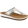 inblu Infradito Donna Estive Ciabatte Moda con Fibbia Plantare Pelle Comode Morbide a Zeppa Mare Spiaggia CP0027 Grigio, 40