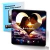 Dliombpe Magnete da Frigorifero con Musica Personalizzato Può Riprodurre Canzoni, compleanno Natale San Valentino Regalo di Coppia, Calamita Personalizzata con Foto e Canzoni Spotify(Stile 03)