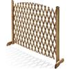 FERCASASHOP - Griglia Flexy, Grigliato in Legno Estensibile Fino a 150 cm e Alta 103 cm, Colore Ciliegio, Griglia Estensibile per Arredo Esterno, Separatore, Recinzione Autoportante