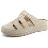 JOMIX Sandali Ciabatte Donna Estive Ciabatte Punta Chiusa Ortopedica Scarpe Aperte Comode Pianta Larga per Anziane Pantofole Ergonomiche per Signora Trasforata Traspirante JOIMIX WOX250651 Nero 36