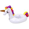 UHDS Anello di Nuoto Salvagente per Bambini, Ciambella Salvagente Gonfiabile Unicorn, 3D Giocattoli Galleggianti Anello Piscina Salvagente per Feste, Piccolo Anello Gonfiabile per Piscina