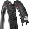 Fincci Bici Copertoni 20 x1.75 Pollici - Coppia Pieghevole Riflettente Nero Gomme BMX 47-406 - Pneumatici 20 per Bambino & Adolescenti & Adulto - Pack da City & Freestyle & Strada & Piene Biciclette