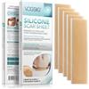 skin tag removal Fogli di silicone per cicatrici,nastro di silicone morbido per la rimozione delle cicatrici,cerotti al gel per cicatrici-5 riutilizzabili e lavabili per cesareo,cheloide,chirurgia(15X4CM)