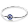Hapour Bracciale Charms in Argento 925 per Donne Farfalla Migliore Amico Cuore Luna e Stella Bracciale Charms a Catena di Serpente con 5A Cubic Zirconia-18CM