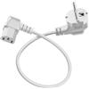 HuaLiSiJi Cavo Alimentazione Schuko 10A 250V C13 Schuko Cavo di Protezione Del Contatto Tipo F (CEE 7/4) a C13 Femmina, Per Computer Server Monitor Rice Cooker (Bianco, 1.5m)