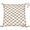 DEWADE Rete in Corda di Canapa, Retro Intrecciata a Mano per Bambini ringhiera Esterna Anti-Caduta sicura spago Rete Altalena Arrampicata(1x1m)
