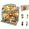 shrike Casa delle Bambole 3D Giardino Incantato | Puzzle Book Nook in Legno Kit fai da te in Miniatura con Strumenti - Taglio Laser preciso | Regalo creativo 14+ Decorazione Libreria 23,5 x 22 x 17 cm