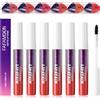 YIBABY 3 rossetti Peel Off, matita per contorno labbra opaca, peel Off Lip Stain Lip Tint Lipmarker, Peel Off Tatoo Lip Liner, a lunga durata sfoderabile (C, 6 Pcs)