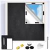 POFIBO Tessuto Oscurante al Metro 300x145cm Tende Oscuranti Senza Fori Telo Oscurante Finestra Interni Tenda a Rullo Oscuranti Portatile Protezione Solare Finestra Oscurante Film per Finestre e Velux