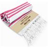 SoNiT home decor SONIT - Telo Mare Magenta in Cotone Leggero Antisabbia, Asciugamano Spiaggia Morbido e Salvaspazio, Telo Compatto per Viaggio, Pic Nic e Piscina, Asciugamano Mare Leggero e Assorbente, Unisex