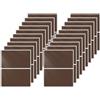FINDAT 40 etichette rettangolari marroni, 7,6 x 5,1 cm, per codifica a colori, in vinile, impermeabili, autoadesive, rimovibili, per ufficio, magazzino, aziende