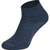 Tobeni 8 Paia Donna Uomo Calze Corte Calzini senza Gomma Unisex Colore Nero Taglia 47-50