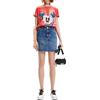 Desigual TS_Mickey Crash T-Shirt, Colore: Rosso, L Donna