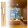 UOCAI Clessidra Sauna Timing Accessori Timer 15 minuti, Timer da cucina resistente al calore Sauna Clessidra Orologio in legno Bianco Sabbia