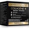 Therascience DERMASSENTIEL COLLAGENE+ | Rimpolpa e Rassoda | 10 g di Collagene marino idrolizzato Peptan® | Acido ialuronico Nutrihyl® | 6 Bio-attivi | Zinco + Vitamina C | 15 bustine | Laboratoire THERASCIENCE