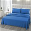 L'ANTICO ARCOLAIO - Completo Lenzuola Una Piazza e Mezza 140x200 Made in Italy, Microfibra Anallergica, Set Lenzuola Francese (1 Lenzuolo Sotto con Angoli, 1 Lenzuolo Sopra, 1 Federa)