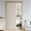 SK Studio Tende Termica Isolante Oscuranti per Interni, Tende pieghevoli per porte, Impermeabile, Tenda Termica Isolante Freddo Per Soggiorno Cameretta 1 Pezzo, Beige, 80x200cm