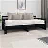 Tidyard Struttura,Divano Letto,Estraibile,Estensibile,Moderno,in Legno di Pino,Nero,2X(90x200) cm,Divano Letto 2 Posti,Divano Letto in Legno,Divano Letto Scomparsa,Divani Letto Due Posti,con Doghe