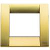 VIMAR 16733.33 IDEA Placca Classica 3 moduli, metallo pressofuso, 12 x 8.2 x 0.92 cm colore oro opaco