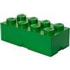LEGO Room Copenhagen Mattoncino LEGO a 8 bottoncini, contenitore impilabile, 12 l, verde, 25 x 50 x 18 cm