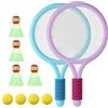Anyingkai Plastica Racchetta da Tennis,Racchetta da tennis per bambini,Badminton per bambini,Racchetta in plastica,Racchette da Tennis (Blu viola)