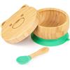 laboos Ciotola a ventosa con coperchio e cucchiaio per neonati e bambini, ciotola per alimentazione a riposo, perfetta per il viaggio di svezzamento dei bambini,Set di 3