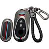 ontto Custodia per Chiave Adatta per Mercedes Benz C S Classe W206 W223 C260L C200L S400L S450L S500L 2021 2022 2023 in Metallo per Chiave Auto, Custodia Portachiavi 3 Tasti -B Nero
