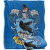 LOGOVISION Harry Potter Ravenclaw Rough Crest Coperta super morbida al tatto setoso - 152 x 127 cm