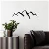 Wallity Hanah Home Elegante accessorio decorativo da parete in metallo, 66 x 23 cm, 100% metallo (spessore 1,5 mm), facile da montare a parete, perfetto per la decorazione moderna della casa