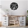 Wallity Hanah Home Elegante accessorio decorativo da parete in metallo, 70 x 70 cm, 100% metallo, spessore 1,5 mm, perfetto per decorazioni moderne per la casa e arte da parete unica