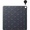 Sealskin Ribb - Tappetino antiscivolo per doccia, 55 x 55 cm, colore: antracite, con gancio nero
