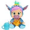 IMC TOYS CRY BABIES Cry Babies Loving Care Disney Stitch, Bambola interattiva che Piange Lacrime Vere, con Pigiama Intercambiabili - ispirato a Stitch, Regali Giocattolo per Bambini dai 18 Mesi in su