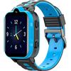 Beafon Smartwatch per bambini con localizzatore GPS e pulsante di allarme SOS (4G Nano-SIM), Blu, klein, Moderno