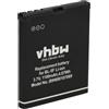 vhbw batteria compatibile con Nokia 6210 Navigator, 6290, 6710 Navigator, C5-SCDMA, E65, N93 smartphone cellulare (1100mAh, 3,7V, Li-Ion)