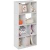 Furinno DALY Libreria 8 Cubi, Organizer a Cubi Libreria con Scomparti Irregolari, per Soggiorno, Camera da Letto, Home Office, Bianco