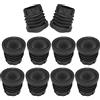 cyclingcolors 10x Tappi Sedie Tavoli Gomma Morbida Tondi Alettati Puntali Copriforo Mobilia Piede Tubi Gommini Rotondi Antigraffio Antirumore, Øesterno 20mm