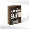 Furinno SIMPLE Libreria 3 Ripiani, Libreria Con Ripiani Portaoggetti, Per Soggiorno, Camera Da Letto, Home Office, Noce Columbia