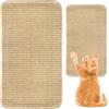 HJJMN Durevole Tappeto Sisal Tappeto Tiragraffi per Gatti, 25 x 50 cm Tappetino Tiragraffi Antiscivolo, Colore Originale Tappeto Orizzontale per Gatti, Climbing Cat Scratcher per Proteggi Pavimento Divano