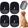 Fiotha 4 PCS Guanti da Toelettatura Bifacciali per Animali Domestici, Guanti Rimozione Statica, Guanto Spazzola per Cani e Gatti, Guanto Efficace per Rimuovere i Peli degli Animali Domestici