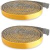 Generic 5 metri di Nastro Sigillante per Camini, Nastro Sigillante Autoadesivo, Nastro Sigillante ad Alta Resistenza al Calore, per Stufa a Camino, Porta, Fumatore, Ignifugo, Tubo del Camino(3 * 10/15mm)