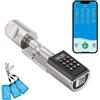 WE.LOCK PCB41 Serratura Smart con password e Bluetooth,Serratura digitale WIFI e RFID Card,livello di impermeabilità IP65,Srratura porta blindata facile da installare
