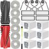 RUKHOOL Qrevo S5V / Qrevo Edge S5A /Qrevo Curv S5X / Qrevo 5AE Accessori Ricambi per Roborock Qrevo Curv/Edge/Qrevo Edge 5V1 Ricambio 6 Panni 6 Sacchetti 2 Spazzola Principale 4 Filtri 4 Spazzole Lateral