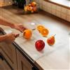 Belle Vous Tagliere da Cucina Acrilico - in Plastica Trasparente Antiscivolo con Bordo - Protegge Piano di Lavoro o Lavello - Misure 33 x 42,5 cm - per Casa o Professionale