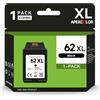 APEXCOLOR 62XL Cartucce per HP 62 Cartucce di ricambio per Cartuccia hp 62 nero per HP Envy 5540 5541 5542 5640 5544 5546 5644 5646 OfficeJet 200 200c 250 250c 5740 5742 5744 (62XL Nero)