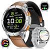 LIGE GPS Smartwatch Uomo con Monitoraggio Salute (Pressione/Sangue/Ossigeno), IP68 Impermeabile, 530mAh Batteria, 110+ Modalità Sport, Notifiche Smart, Cronometro, Contapassi -Android iOS