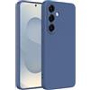 Captor Cover Custodia Colorata in Silicone Liquido per Samsung Galaxy S25, Alta Qualità con Bordo Rialzato per Schermo e Protezione Fotocamera Morbida Con Microfibra Interna (Blu Scuro)
