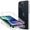 ZYIMOU Cover per iPhone 13 Mini/iPhone 12 Mini, Custodia 360 Gradi Protezione Trasparente Ultra Sottile in Silicone Bumper Protezione Premium Bifacciale Resistente Case